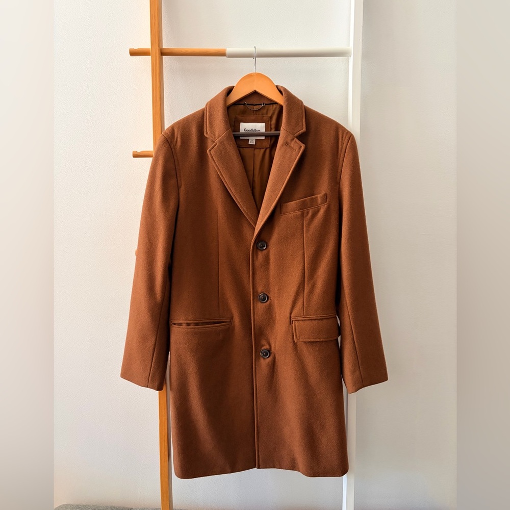 Men’s‎ Goodfellow & Co Brown Long Pea Coat